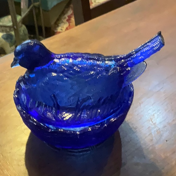 Accents Cobalt Blue Bird Candy Dish Poshmark